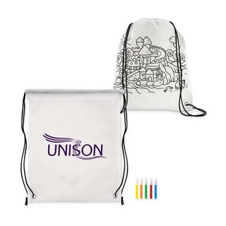 Picture of Children's Colouring Drawstring Bag