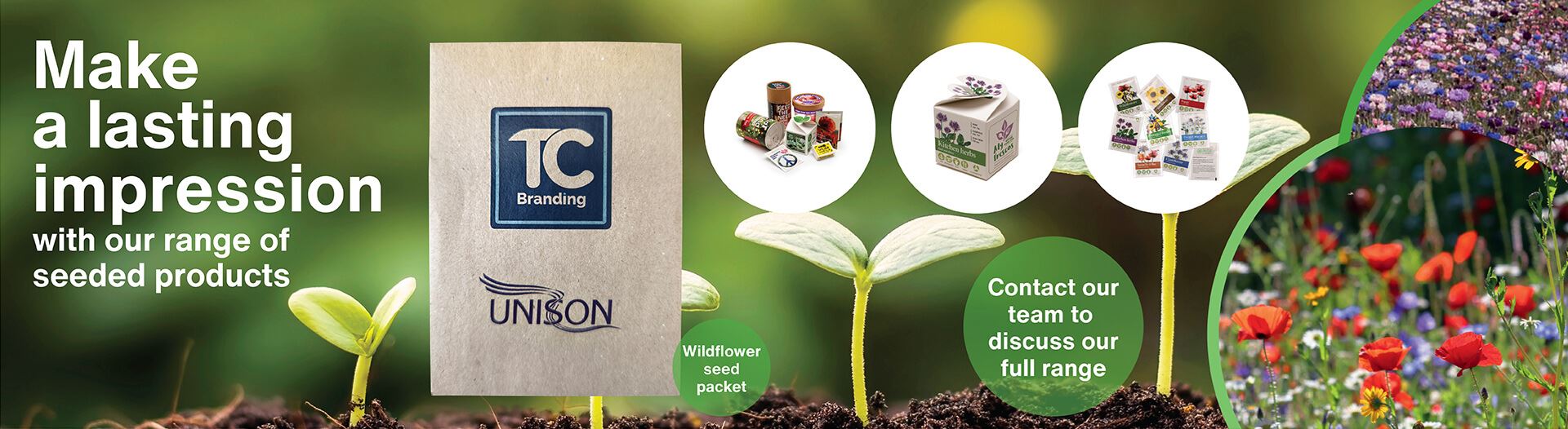 Flower seed promotional products