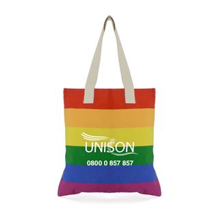 Picture of LGBT+ Canvas Rainbow Shopper
