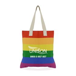 Picture of LGBT+ Canvas Rainbow Shopper
