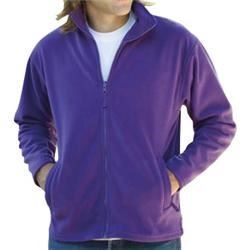 Picture of Men's Micro Fleece Jacket in Purple