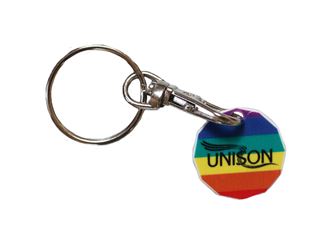 Picture of LGBT+ Rainbow Plastic Trolley Coin