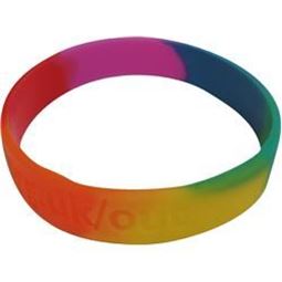 Picture of Rainbow Silicone Wristband